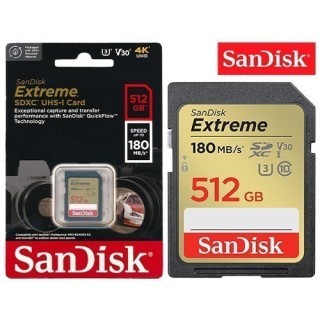 SanDisk SDXC Extreme 512Go (180 130 MB s) V30