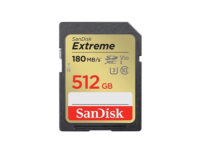 SanDisk SDXC Extreme 512Go (180 130 MB s) V30