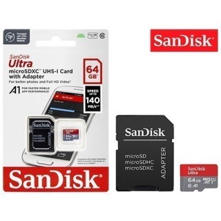 SANDISK Micro SD Ultra 64Go classe 10 avec adapt