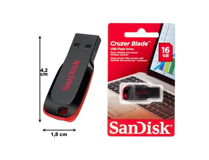 SanDisk Cruzer BLADE Cle Memoire 16 Go  USB 20