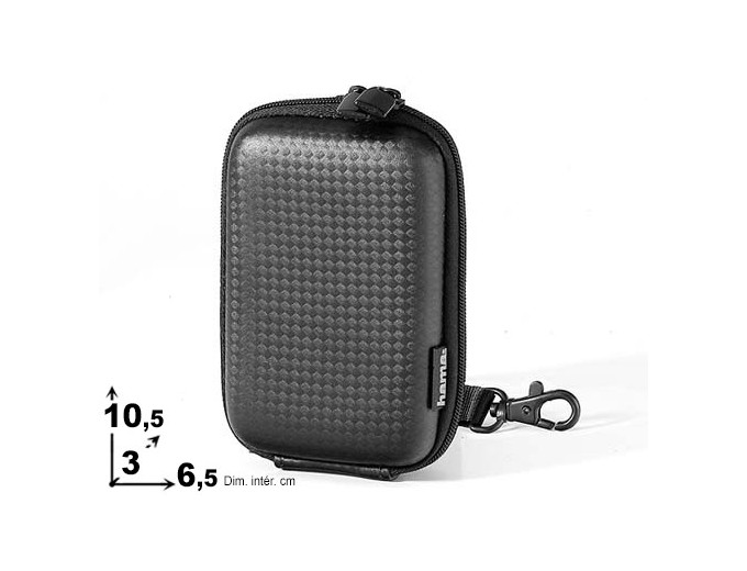 ETUI HAMA 60H  HARDCASE  Dimint6,5x3x9,5cm NOIR