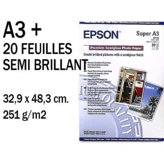 EPSON PAPIER PREMIUM A3  SEMI GLACE 20F 251g