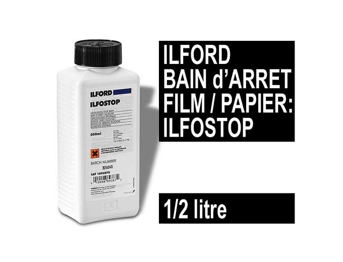 ILFORD ILFOSTOP 500CC BAIN D'ARRET FILM-PAPIER