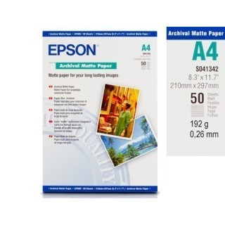 EPSON PAPIER MAT ARCHIVAL A4 192g 50F