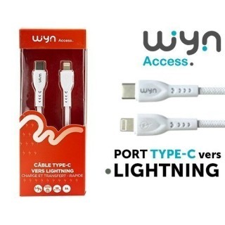 CABLE TYPE C VERS LIGHTNING RAPIDE 1M  3A    (1)