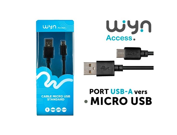 CABLE USB STANDARD NOIR 12M  24A   (1)