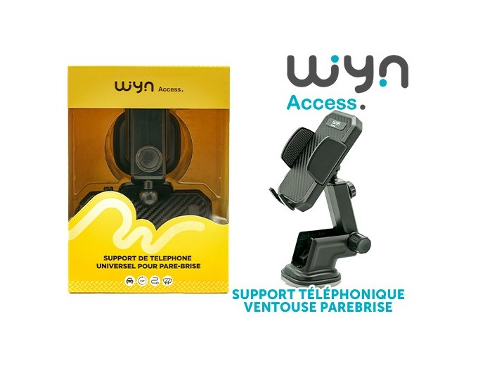 SUPPORT TELEPH AVEC VENTOUSE PAREBRISE VOITURE(1)