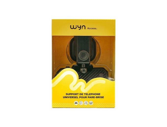 SUPPORT TELEPH AVEC VENTOUSE PAREBRISE VOITURE(1)