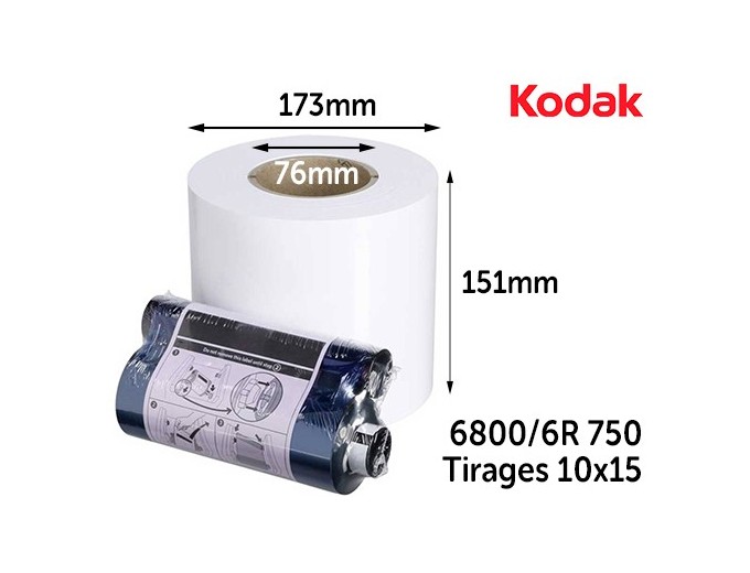 Kodak 6800 6R 750 tirages 10x15