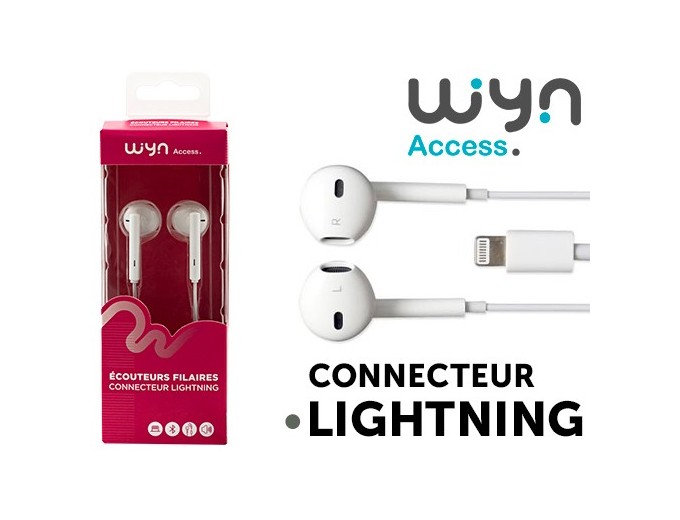 ECOUTEURS FILIAIRES LIGHTNING STYLE  IPHONE    (1)