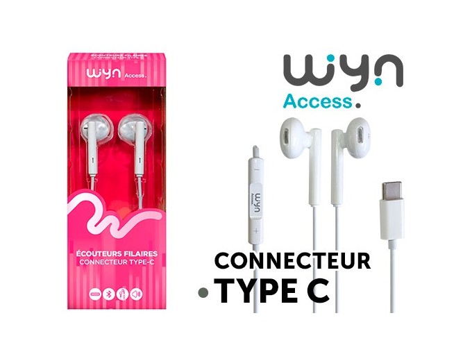 ECOUTEURS FILAIRES TYPE C STYLE  IPHONE    (1)