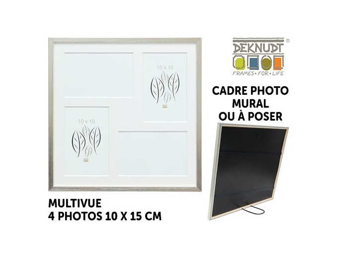 Deknudt cadre bois multivues 4 photos 10x15 S41J