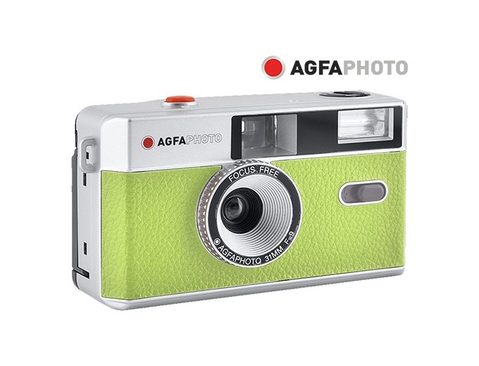 AGFA Appareil argentique Vert Anis Rechargeable