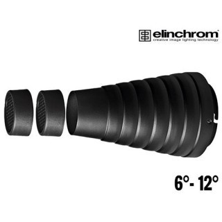 Cone Elinchrom avec grille nid abeille 6° et 12°