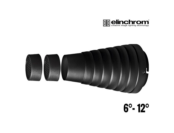 Cone Elinchrom avec grille nid abeille 6° et 12°