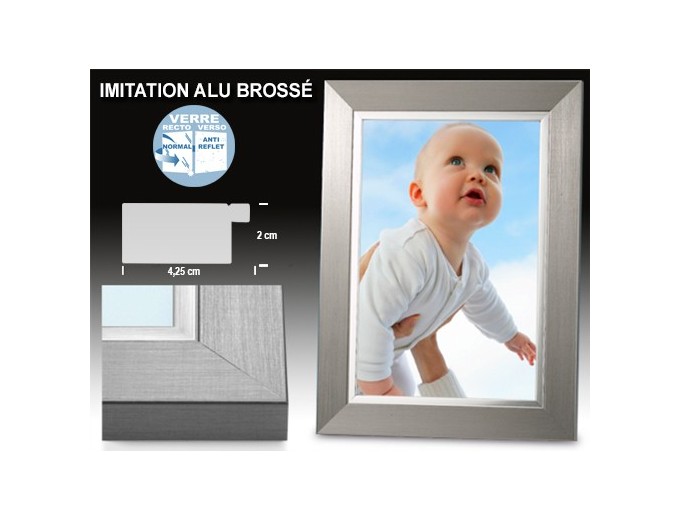 Deknudt cadre large avec biseau argenté S41ND