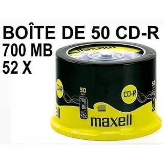 MAXELL CD-R 80XL-52x SPINDLE DE 50 (1)