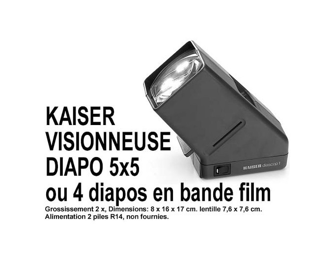 KAISER VISIONNEUSE 1, 2 FOIS   DIAPO ET FILM