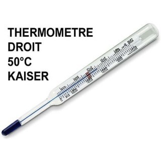 THERMOMETRE DROIT A 50° C KAISER
