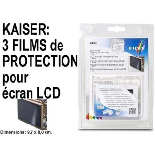 KAISER BTE 3  FILMS DE PROTECTION ECRAN LCD 4,5