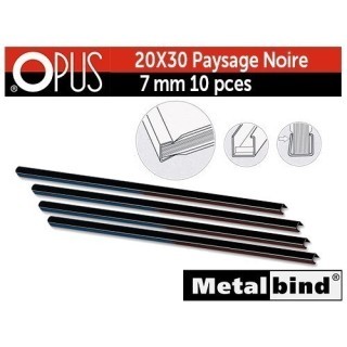 Baguette noire  20x30  paysage 7MM 10 pces