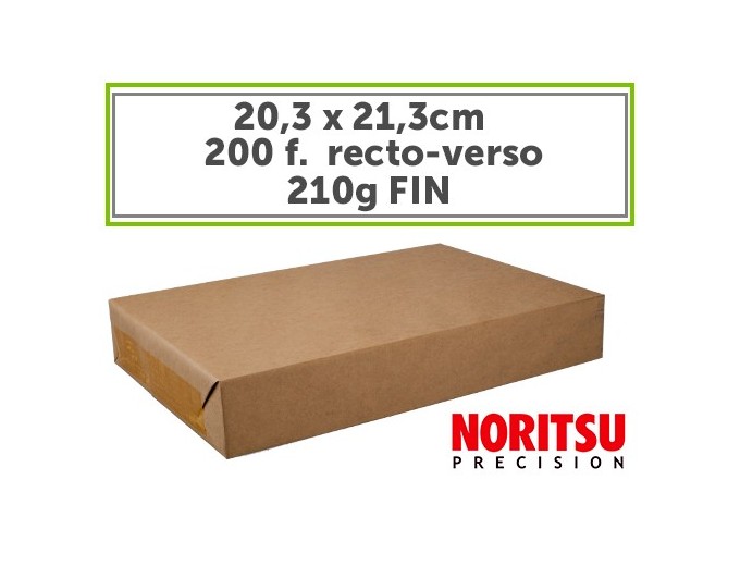 NORITSU feuille recto-verso 203x213  210gr (x200