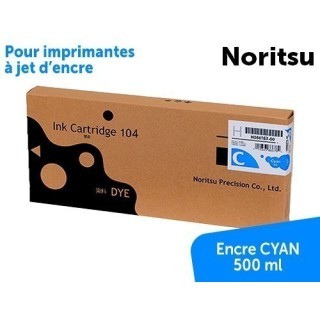 NORITSU Encre CYAN 500ML green-D705-703-1005