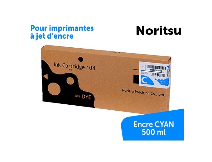 NORITSU Encre CYAN 500ML green-D705-703-1005