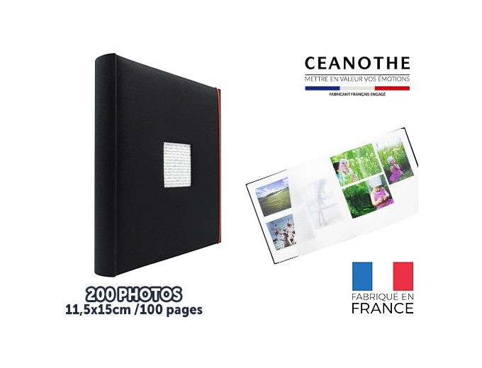 PANODIA LINEA ALBUM POCH200 PHOTOS 115X15 NOIR