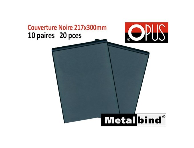 OPUS couverture noire 20x30  10 paires  20 pces