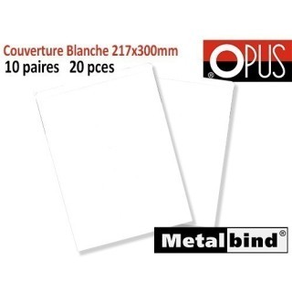 OPUS couverture Blanche 20x30  10 paires  20 pces