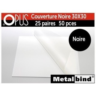 couverture noire  30x30  25 paires  50 pces