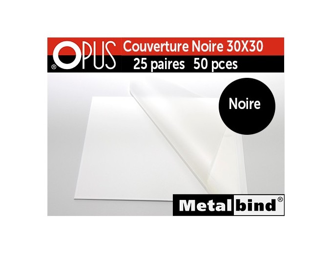 couverture noire  30x30  25 paires  50 pces