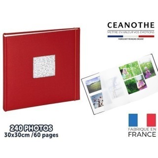 PANODIA LINEA ALBUM TRAD 30X30 60 PAGES ROUGE