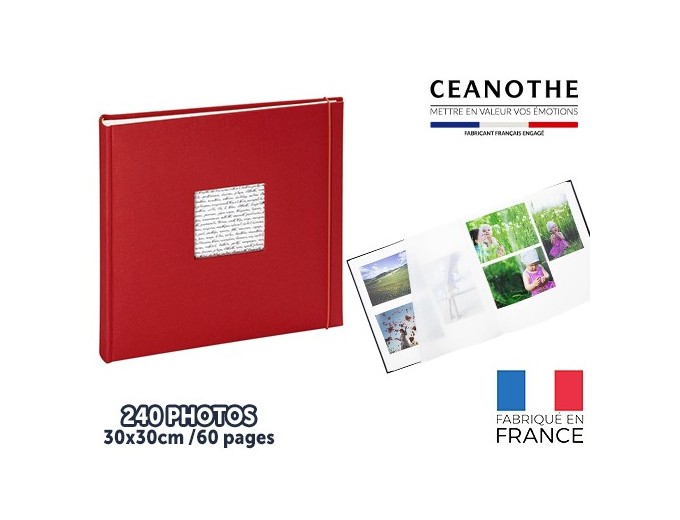 PANODIA LINEA ALBUM TRAD 30X30 60 PAGES ROUGE