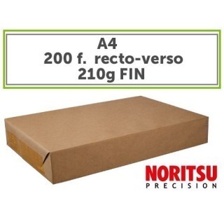 NORITSU feuille recto-verso  A4 FIN 210gr (x200)