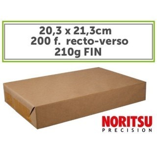 NORITSU feuille recto-verso 203x213  210gr (x200