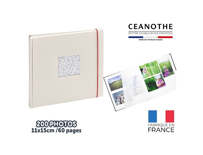 PANODIA LINEA ALBUM POCH200 PH11X15 BLANC CASSE