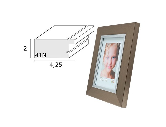 Deknudt cadre large avec biseau argenté S41ND