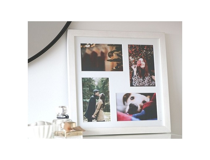 DEKNUDT CADRE MULTI-PHOTO 4  10X15 BLANC