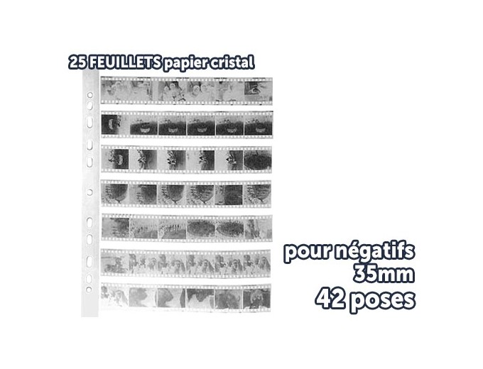 FEUILLET PAPIER CRISTAL PANODIA 135 (X25 FEUI)