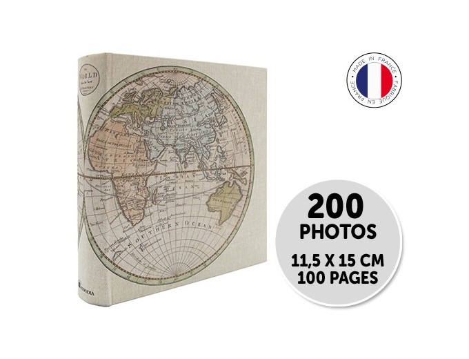 PANODIA MAP MONDE ALBUM 200V MEMO 2v p 11,5X15