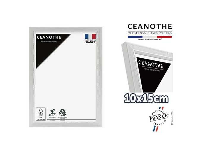 Ceanothe cadre bois perlé