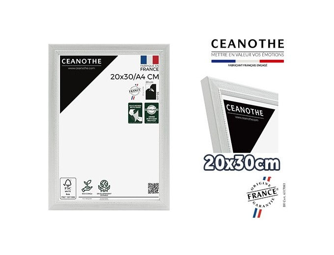 Ceanothe cadre bois perlé