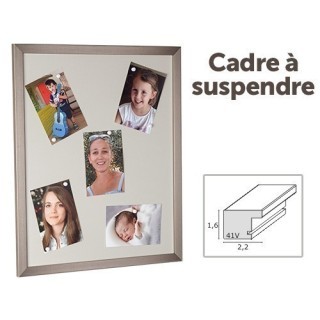 DEKNUDT PELE-MELE MAGNETIQUE 40X50 GRIS (X10)