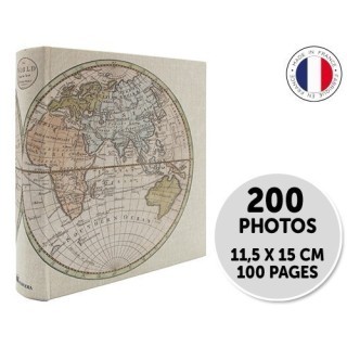 PANODIA MAP MONDE ALBUM 200V MEMO 2v p 11,5X15