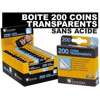 PANODIA BOITE DE 200 COINS TRANSPARENTS