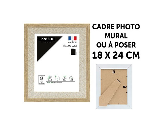 CEANOTHE CADRE PALMA NATURE   PP POUR PHOTO 18X24
