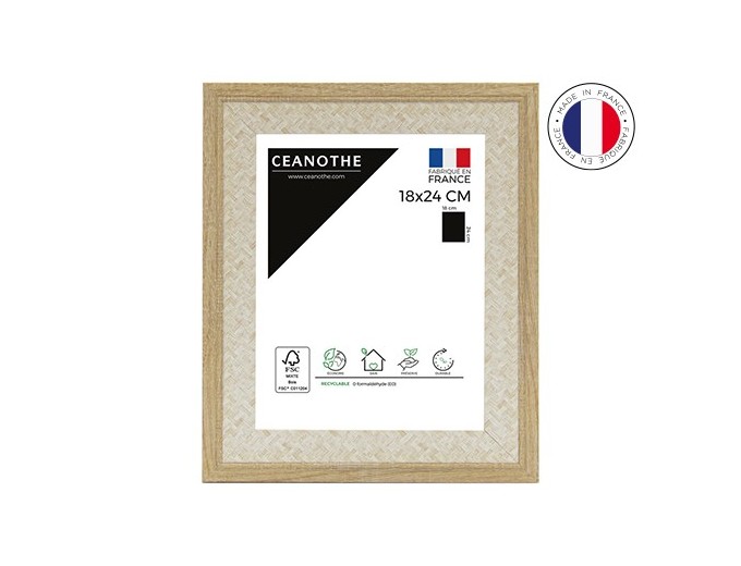 CEANOTHE CADRE PALMA NATURE   PP POUR PHOTO 18X24