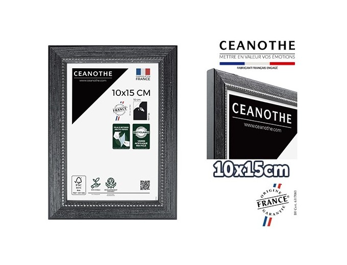 Ceanothe cadre bois perlé